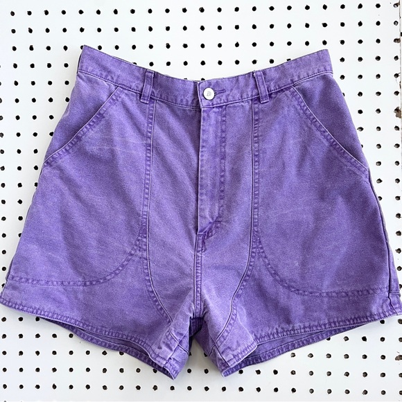 Patagonia Pants - Patagonia Vintage Purple Shorts 30x3.5 Stand Up Canvas Purple High Rise *RARE*